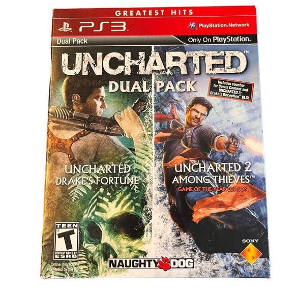PS3 Uncharted Dual Pack - Picture 1 of 1